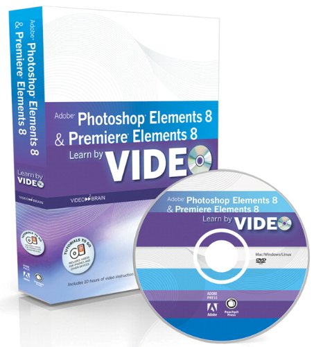 Learn Adobe Photoshop Elements 8 and Adobe Premiere Elements 8 by Video ...